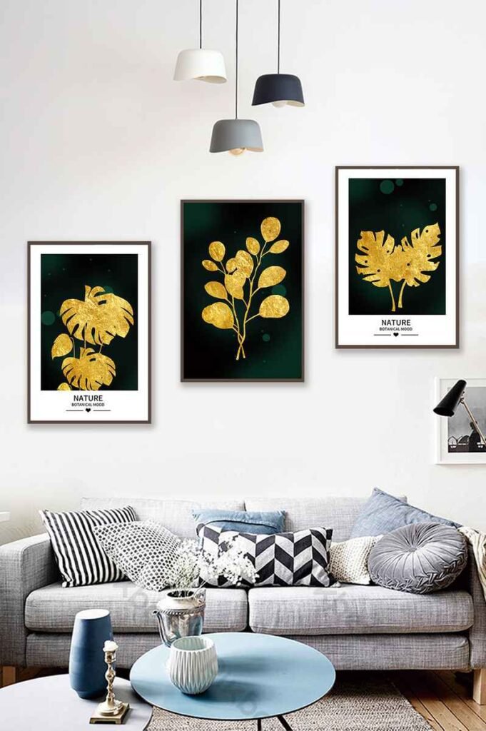Tranh Canvas Treo Tường Lá Cây Vàng Đủ Kích Thước
