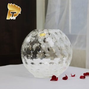 LỌ HOA PHA LÊ MÀU TRẮNG OPTIKA DÀNH CHO NGƯỜI MỆNH KIM