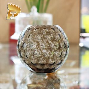 LỌ HOA PHA LÊ MÀU KHÓI OPTIKA DÀNH CHO NGƯỜI MỆNH KIM