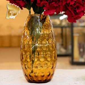 LỌ HOA PHA LÊ MÀU VÀNG OPTIKA DÀNH CHO NGƯỜI MỆNH THỔ