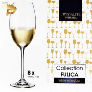 BỘ 6 LY UỐNG RƯỢU VANG TRẮNG PHA LÊ TIỆP FULICA 400ML 6 ly pha le fulica 400ml1