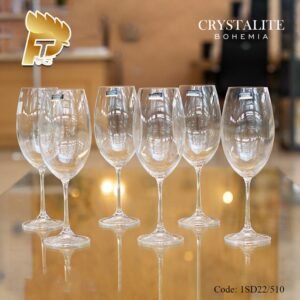 SET 6 LY UỐNG RƯỢU VANG PHA LÊ TIỆP MILVUS WHITE WINE NHẬP KHẨU 12 1SD22 510
