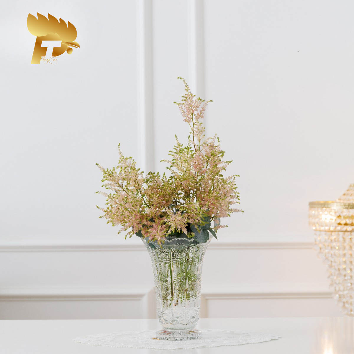 LỌ HOA MÀI PHA LÊ TIỆP HOA VĂN CRYSTALITE BOHEMIA 6 80838 57 1