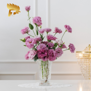 LỌ HOA MÀI PHA LÊ TIỆP HOA VĂN CRYSTALITE BOHEMIA