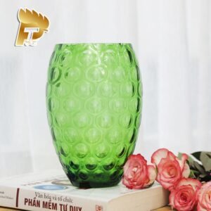 LỌ HOA PHA LÊ MÀU XANH OPTIKA DÀNH CHO NGƯỜI MỆNH MỘC