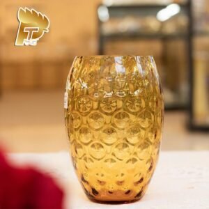 LỌ HOA PHA LÊ MÀU VÀNG OPTIKA DÀNH CHO NGƯỜI MỆNH THỔ