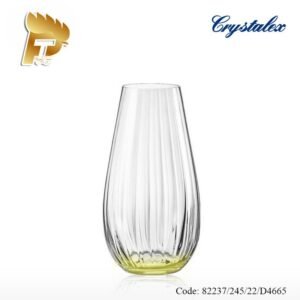 LỌ HOA PHA LÊ MÀU CRYSTALEX BOHEMIA NGHỆ THUẬT 10 82237 245 22 D4665