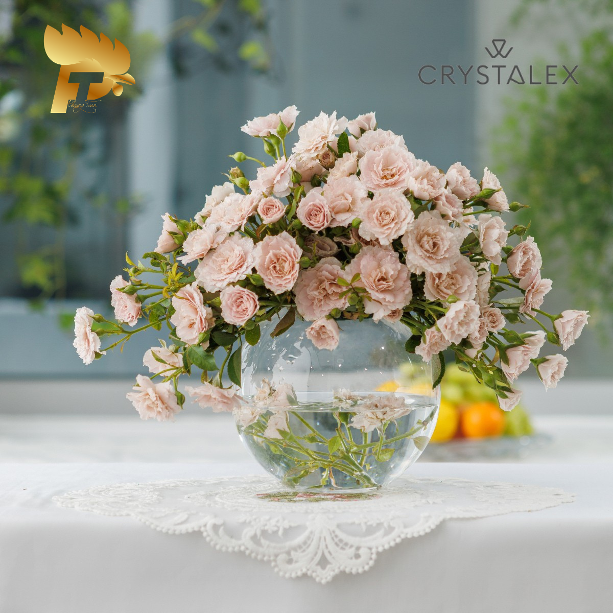 LỌ HOA PHA LÊ TRÒN FLORERO PECERA 17.5CM 4 82508 175 6