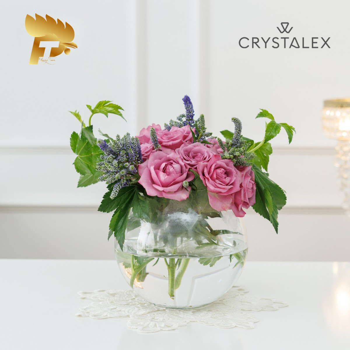 LỌ HOA PHA LÊ TRÒN FLORERO PECERA 17.5CM 5 82508 175 7
