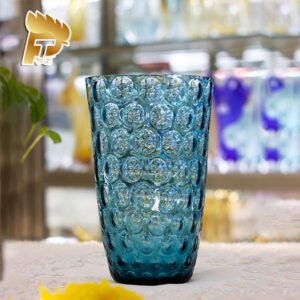 LỌ HOA PHA LÊ MÀU XANH NHẠT OPTIKA DÀNH CHO NGƯỜI MỆNH THỦY