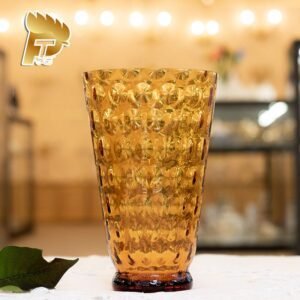 LỌ HOA PHA LÊ MÀU VÀNG OPTIKA DÀNH CHO NGƯỜI MỆNH THỔ