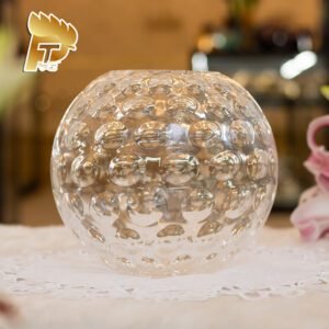 LỌ HOA PHA LÊ MÀU TRẮNG OPTIKA DÀNH CHO NGƯỜI MỆNH KIM