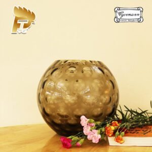 LỌ HOA PHA LÊ MÀU KHÓI OPTIKA DÀNH CHO NGƯỜI MỆNH KIM