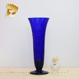 LỌ HOA PHA LÊ MÀU XANH BIỂN OPTIKA DÀNH CHO NGƯỜI MỆNH THỦY