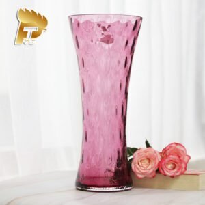 LỌ HOA PHA LÊ MÀU HỒNG OPTIKA DÀNH CHO NGƯỜI MỆNH HỎA