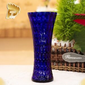 LỌ HOA PHA LÊ MÀU XANH BIỂN OPTIKA DÀNH CHO NGƯỜI MỆNH THỦY