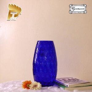 LỌ HOA PHA LÊ MÀU XANH BIỂN OPTIKA DÀNH CHO NGƯỜI MỆNH THỦY