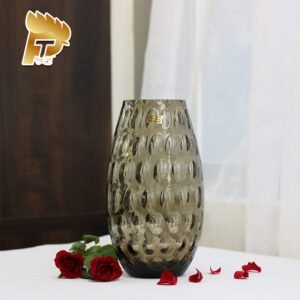 LỌ HOA PHA LÊ MÀU KHÓI OPTIKA DÀNH CHO NGƯỜI MỆNH KIM