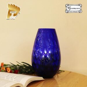 LỌ HOA PHA LÊ MÀU XANH BIỂN OPTIKA DÀNH CHO NGƯỜI MỆNH THỦY