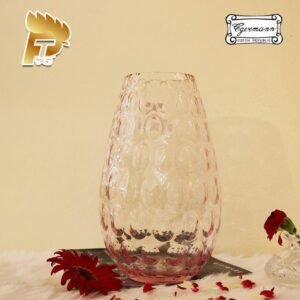 LỌ HOA PHA LÊ MÀU HỒNG OPTIKA DÀNH CHO NGƯỜI MỆNH HỎA