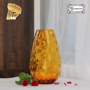 LỌ HOA PHA LÊ MÀU VÀNG OPTIKA DÀNH CHO NGƯỜI MỆNH THỔ