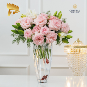 LỌ HOA PHA LÊ TIỆP GLOBUS CRYSTALITE BOHEMIA