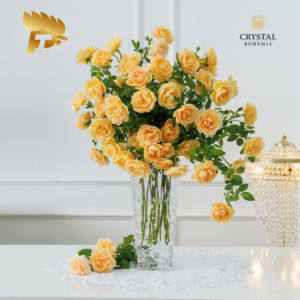 LỌ HOA PHA LÊ TIỆP MARBLE CRYSTALITE BOHEMIA 6 8KH14 99W24 305 1